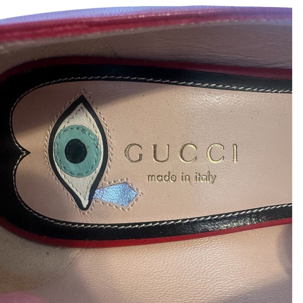 Gucci Surreal Lips Heel Red Sandals 100mm EU 36.5 Alessandro Michele - Picture 7 of 10